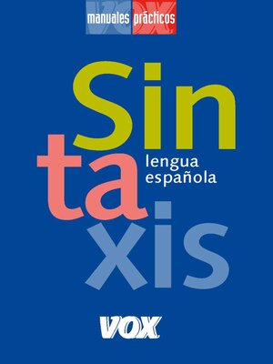 cover image of Sintaxis